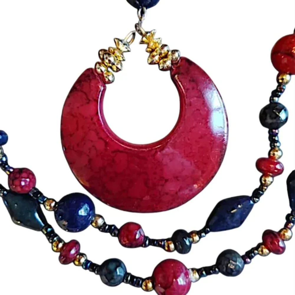 Necklaces  Set of 3  Mix 'n Match  Multicolor  Statement Jewelry